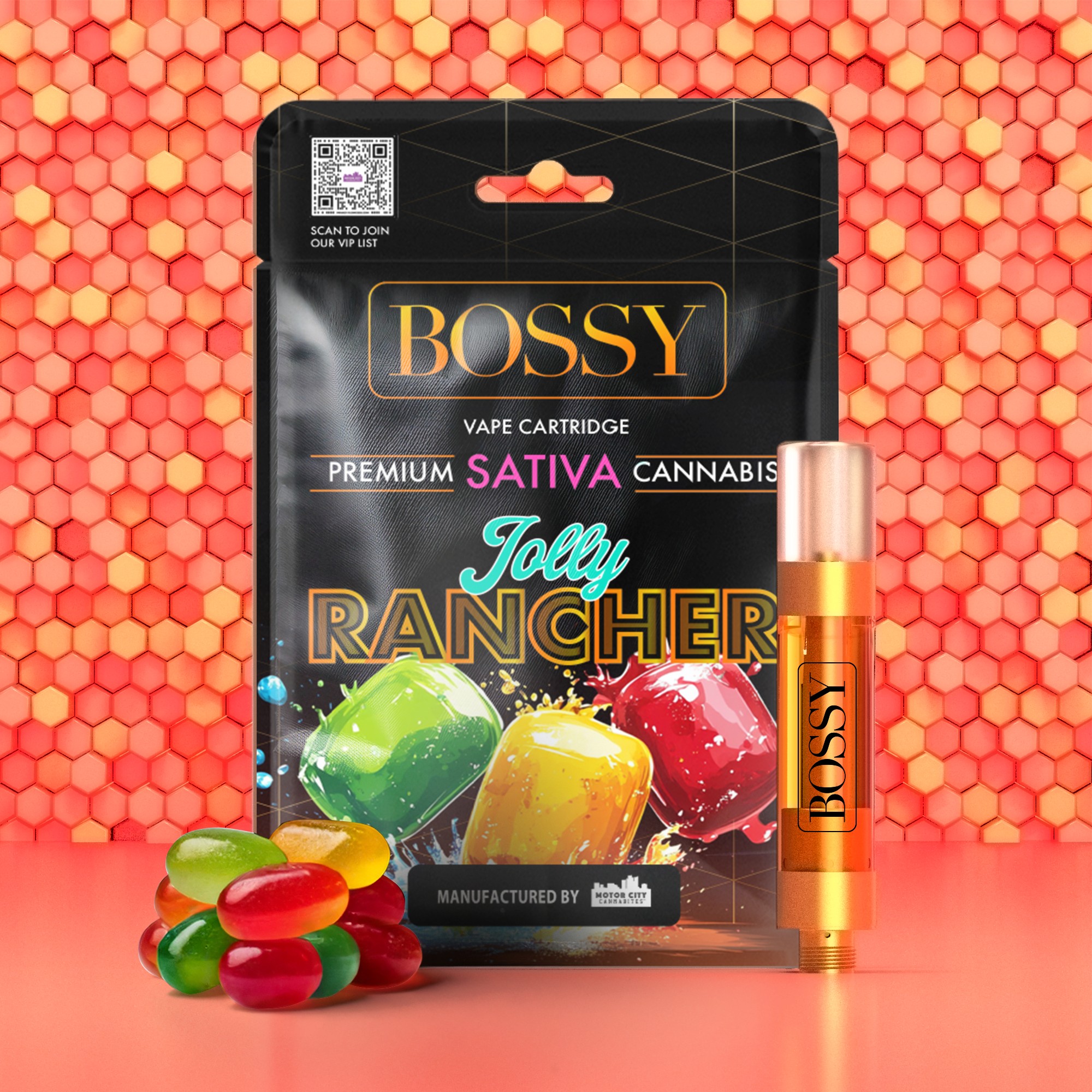 Photograph of product: BOSSY | JOLLY RANCHER | 510 CART