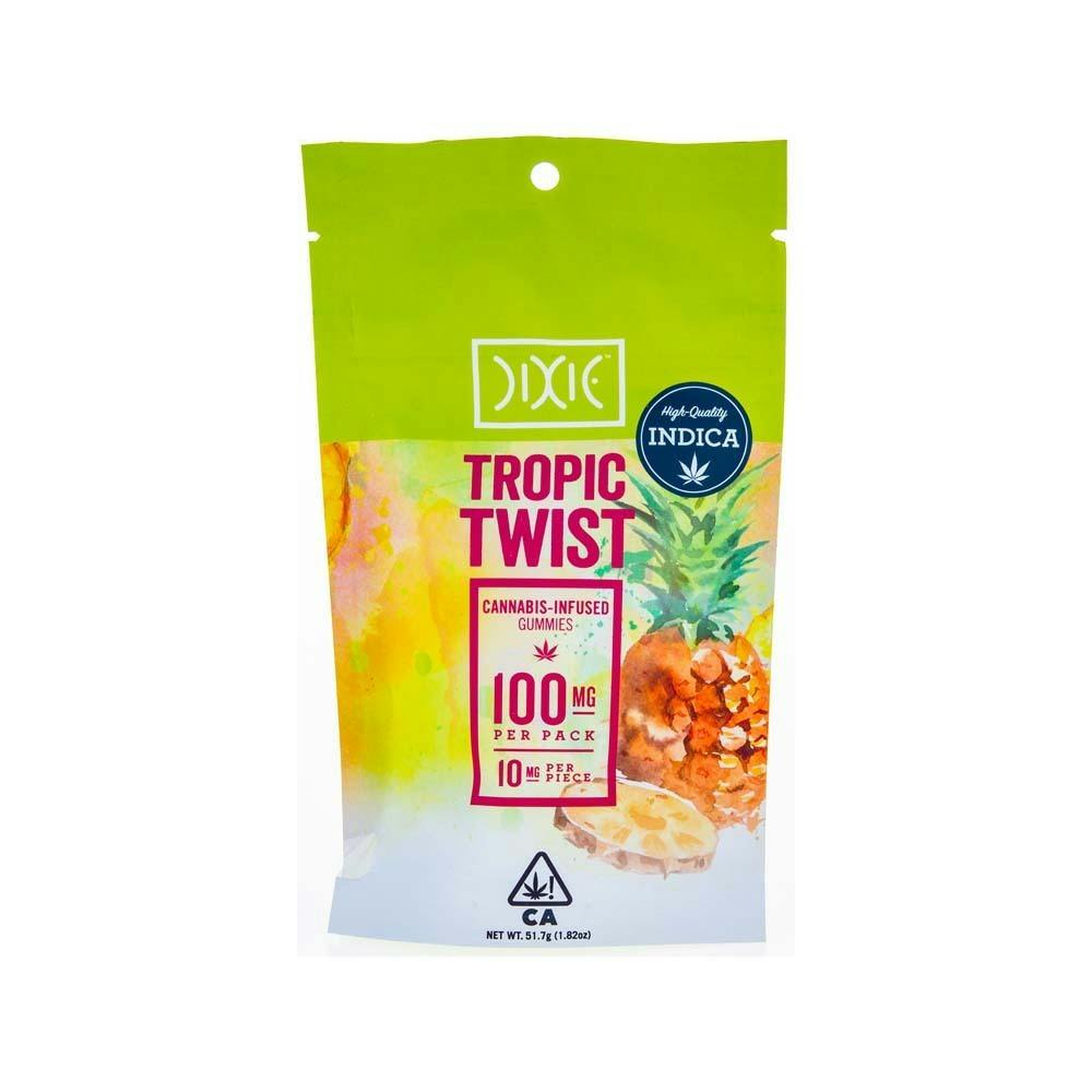 Photograph of product: Dixie | Tropic Twist Gummies (100mg TH-oui)