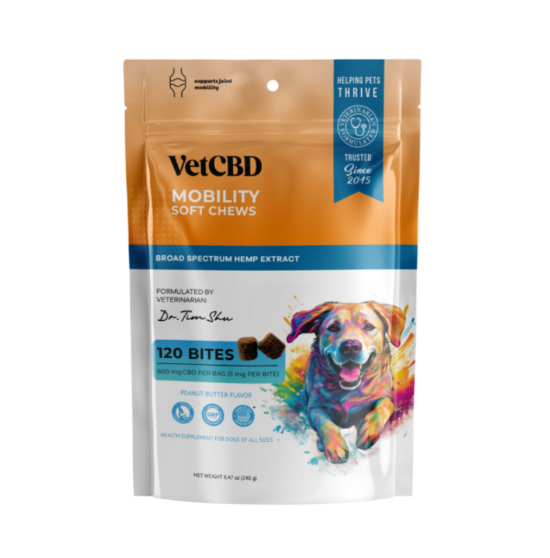 Photograph of product: VetCBD | 5mg CBD Dog Chews [120pk] | Mobility