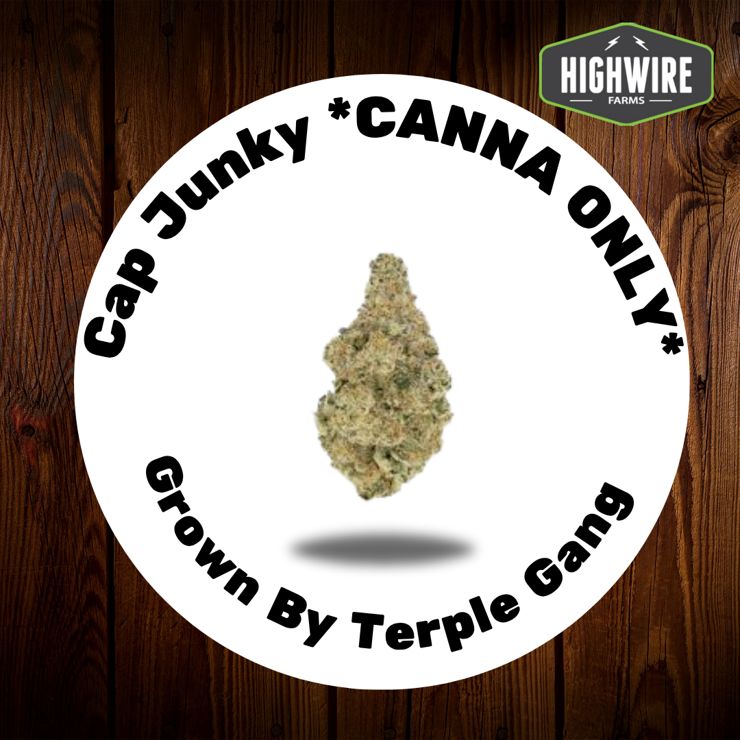 Photograph of product: Canna Co-Op Exclusive Cap Junky 1/8th