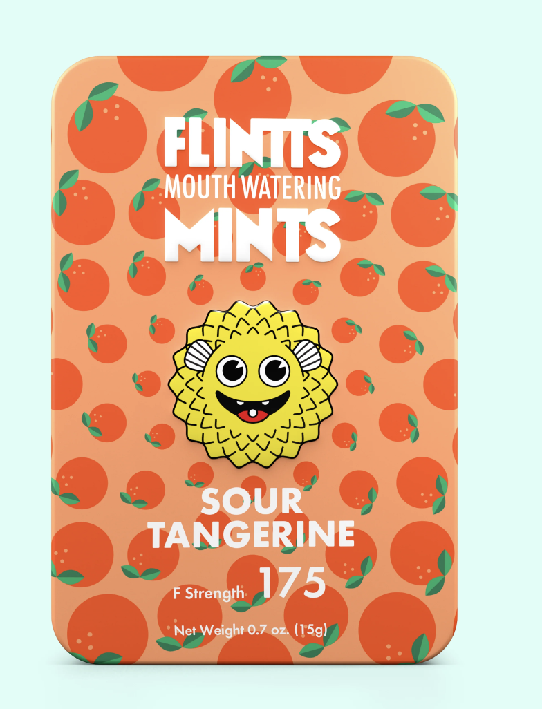 Photograph of product: Flintts Mints - Sour Tangerine