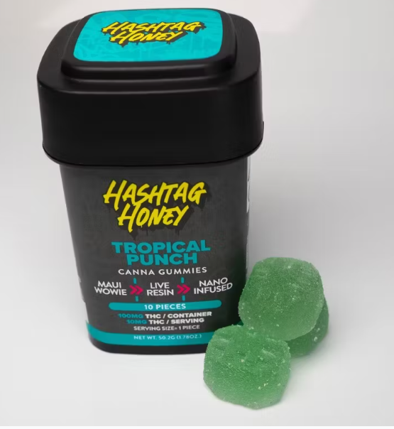 Photograph of product: HH Tropical Punch Live Resin Gummies