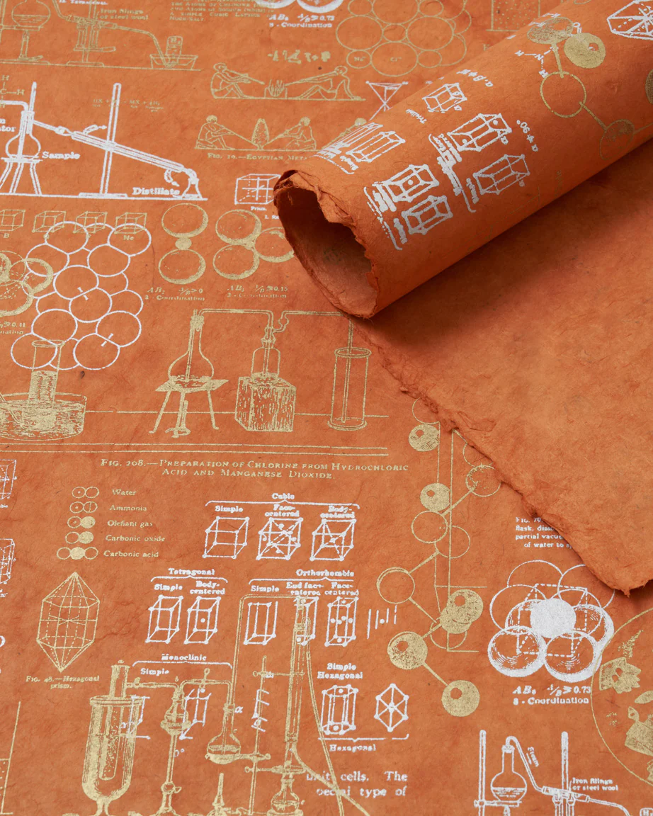 Photograph of product: Chemistry Wrapping Paper