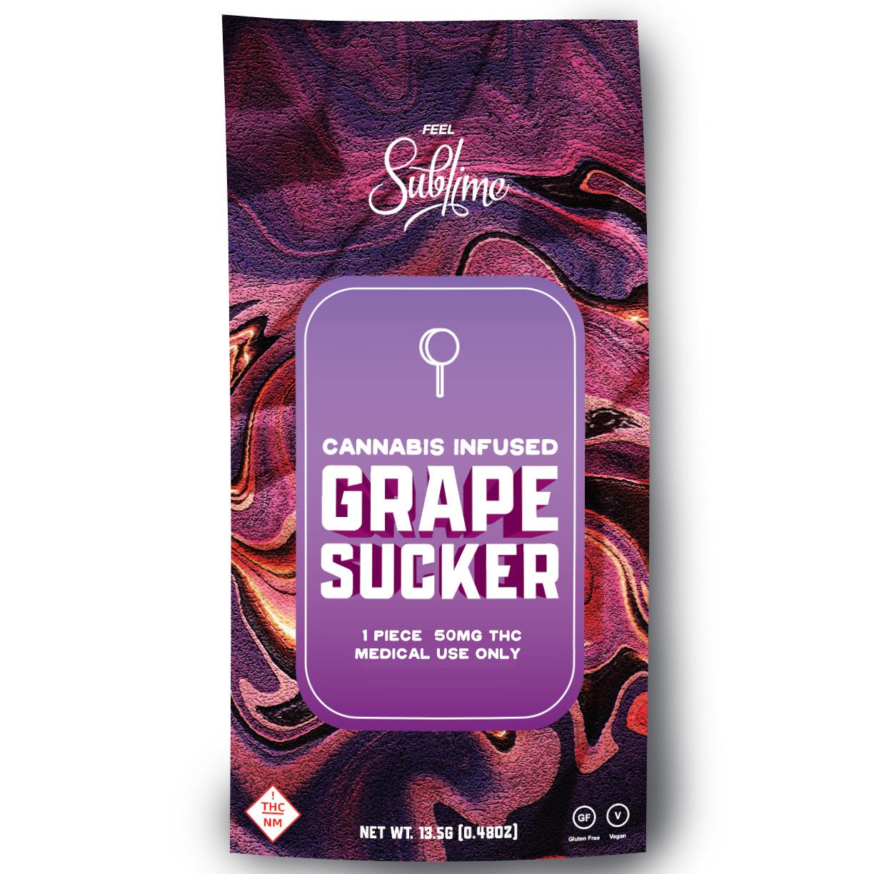 Photograph of product: Sublime | 50mg Lollipop | Grape