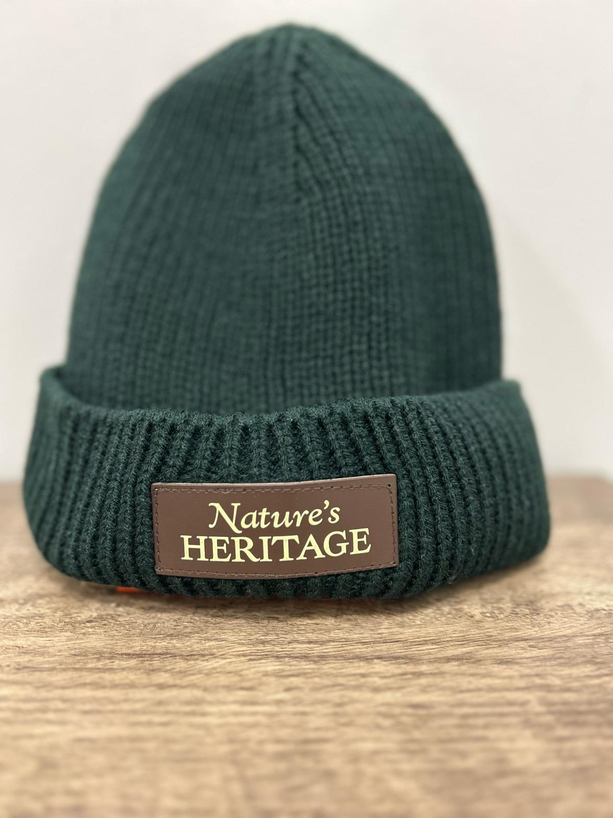 Photograph of product: Nature's Heritage Beanie Green w/Patch