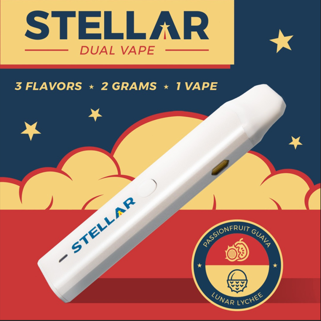 Photograph of product: Passionfruit Guava x Lunar Lychee: Dual Disposable Vape