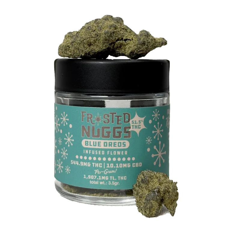 Photograph of product: Kiefers Frosted Nuggs- Blue Oreos Infused - 3.5g
