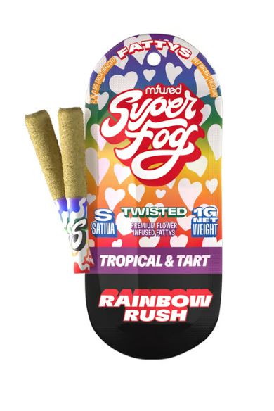 Photograph of product: Rainbow Rush | Twisted Infused PreRoll 2Pk