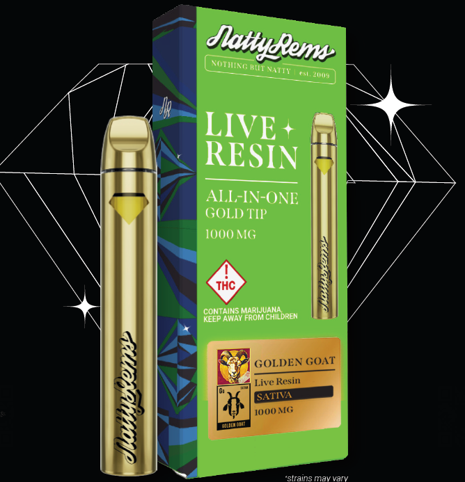 Photograph of product: Natty Rems AIO (H) 1000mg Live Resin