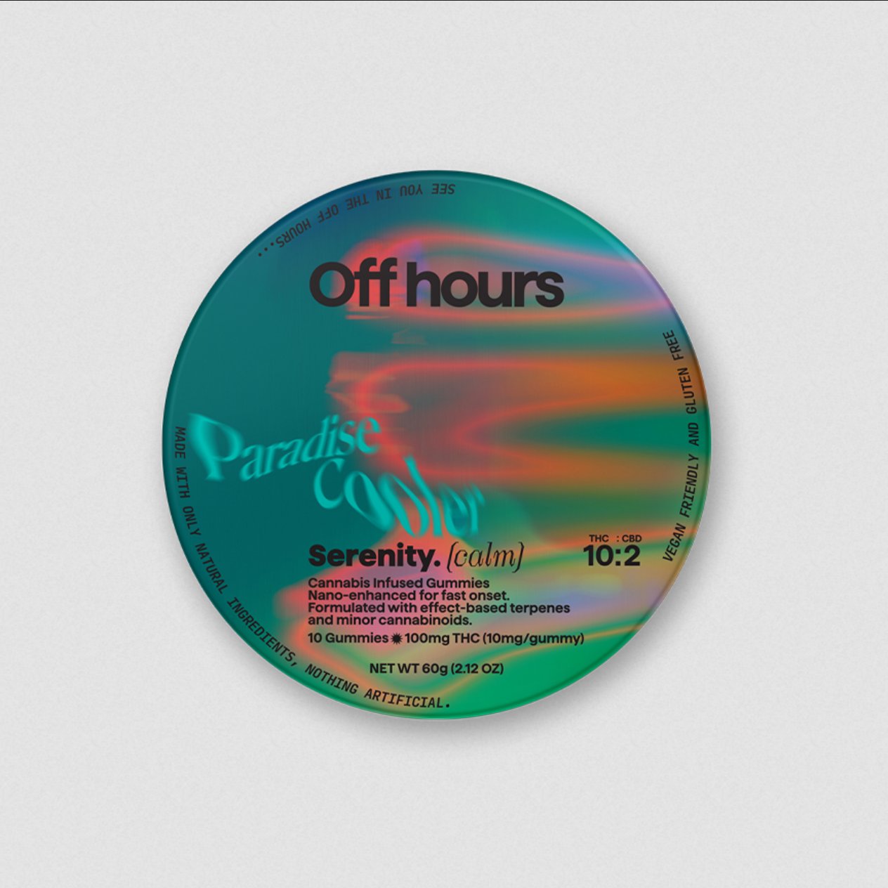 Photograph of product: Off Hours | Serenity - Paradise Cooler | 100mg 10pk Gummies