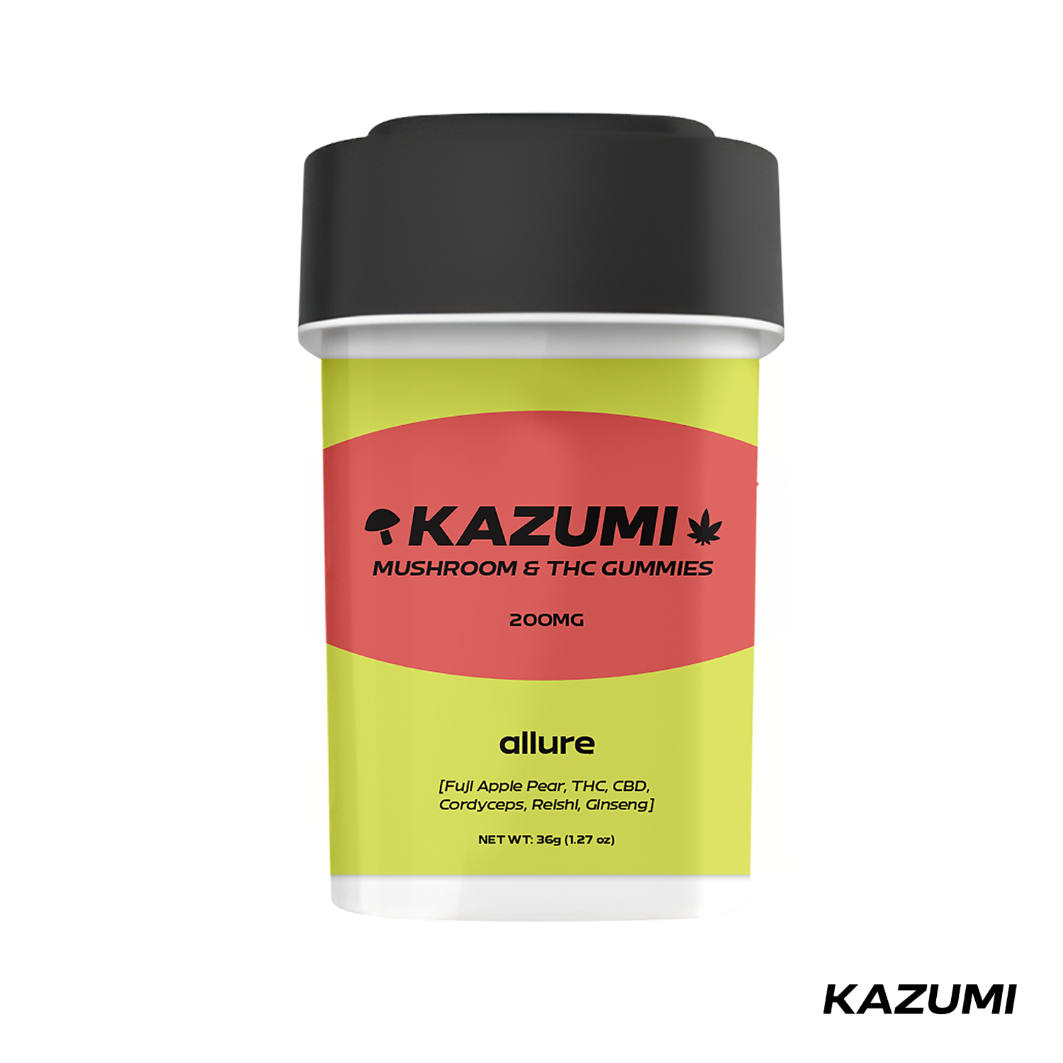 Photograph of product: Allure Fuji Apple Pear Gummies | 20:5 TH-oui:CBD | 200mg