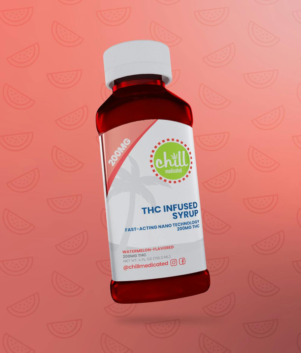 Photograph of product: CHILL MEDICATED | WATERMELON SYRUP | 200MG