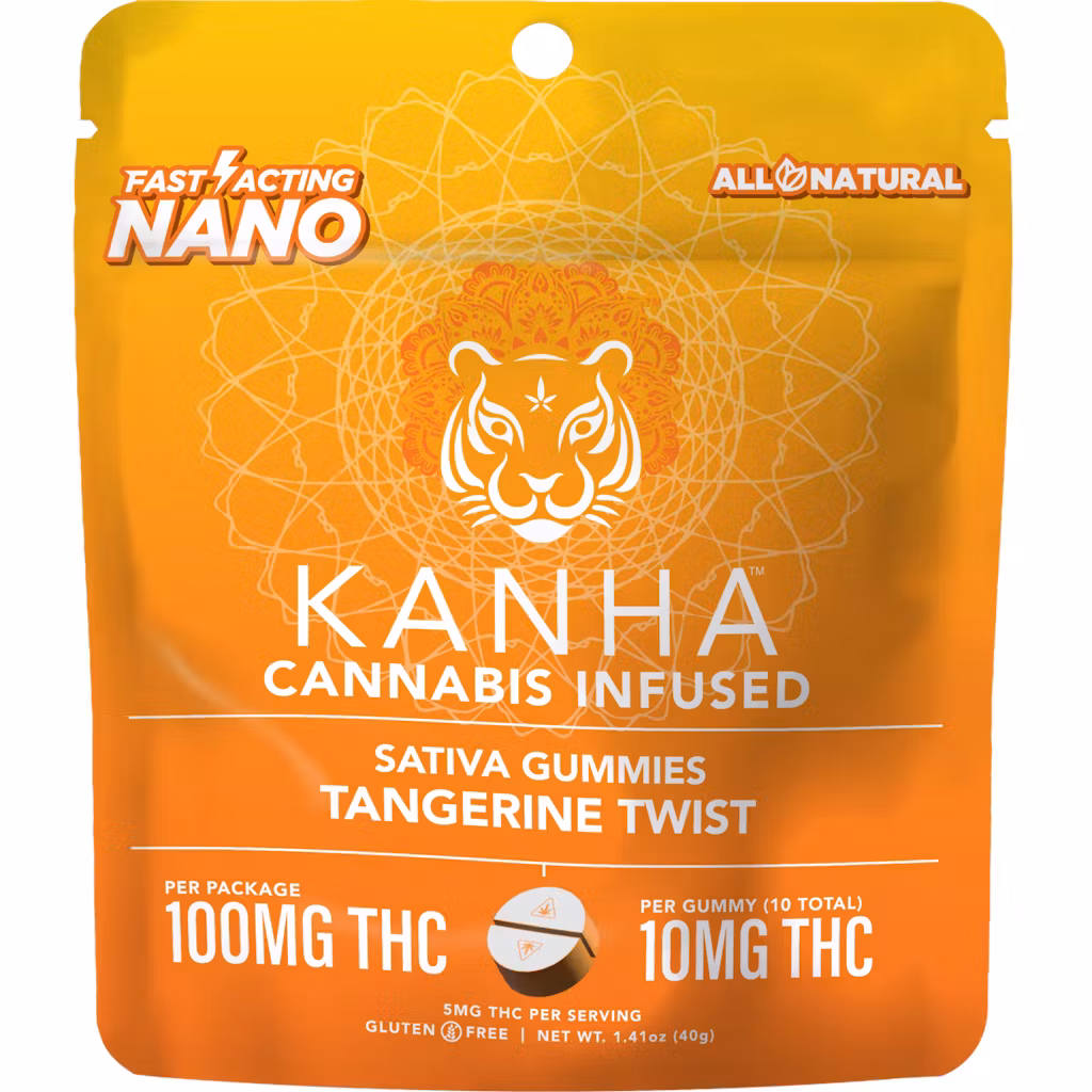 Photograph of product: Kanha - Nano Tangerine Twist -10Pk - 100MG