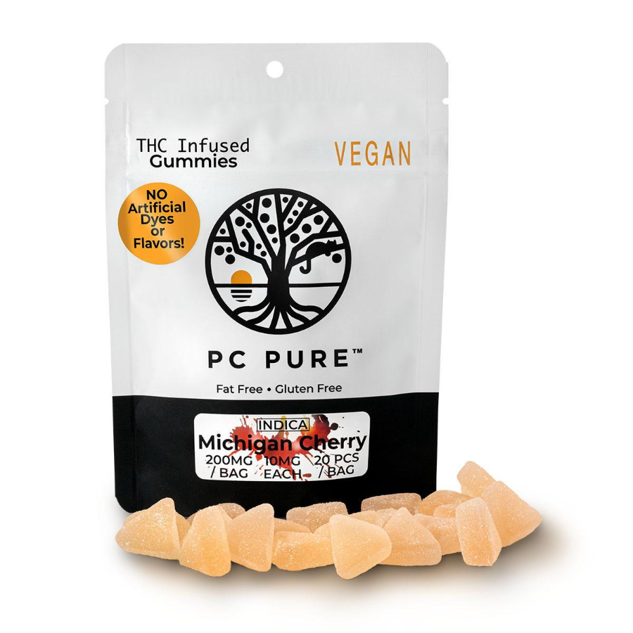 Photograph of product: (REC) PC Pure Michigan Cherry 200mg Gummies