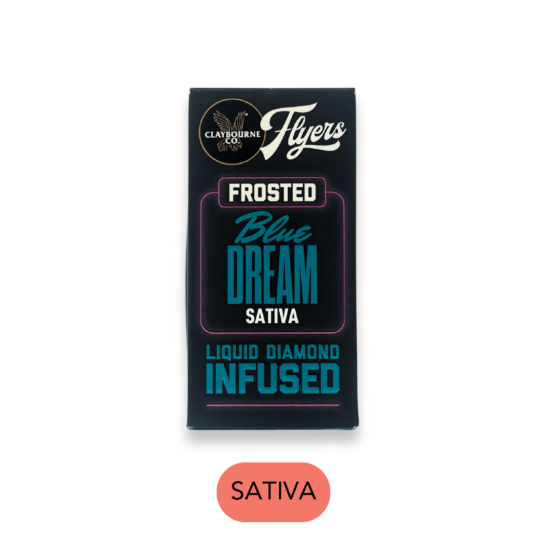 Photograph of product: Claybourne - Flyers - Blue Dream - 2pk - Infused Preroll - 1.0g