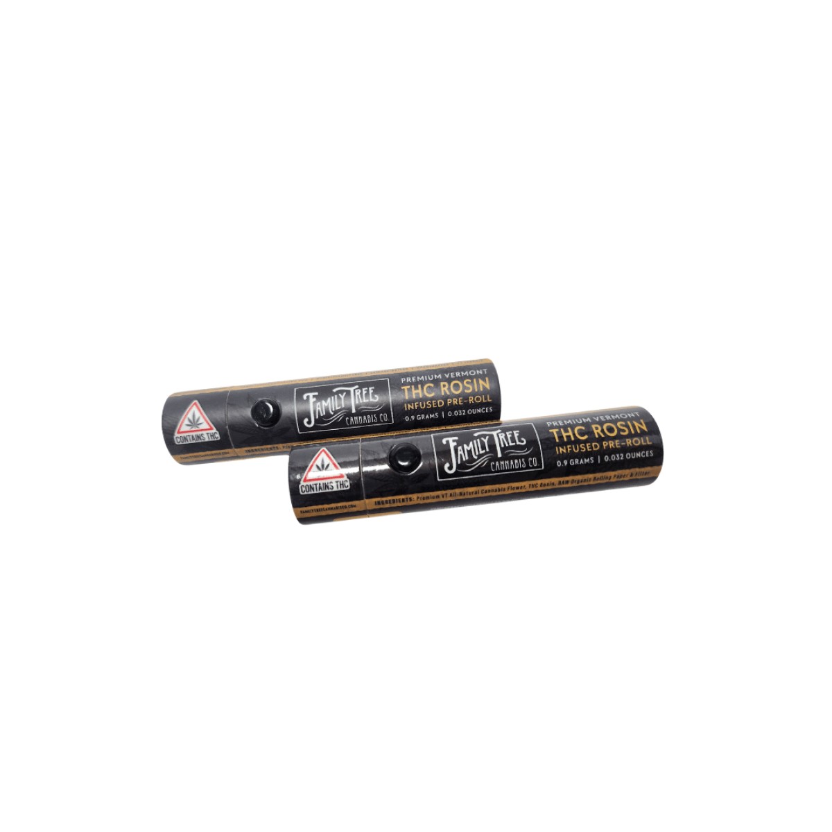 Photograph of Product: Family Tree Cannabis Co | Banana Cream Gelato .9g Rosin Infused Pre Roll | Prepack Preroll
