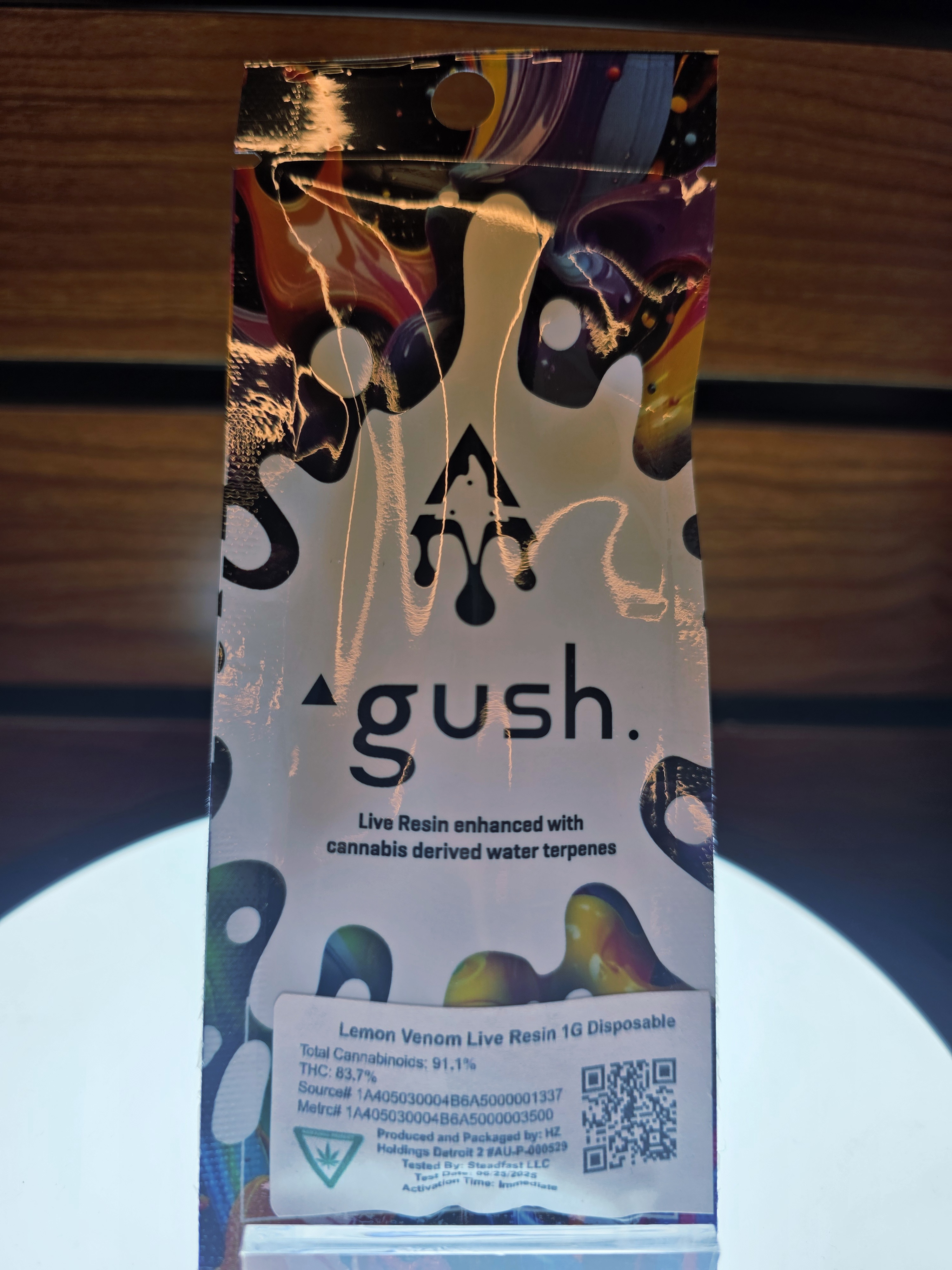 Photograph of product: Gush Disposable- Lemon Venom