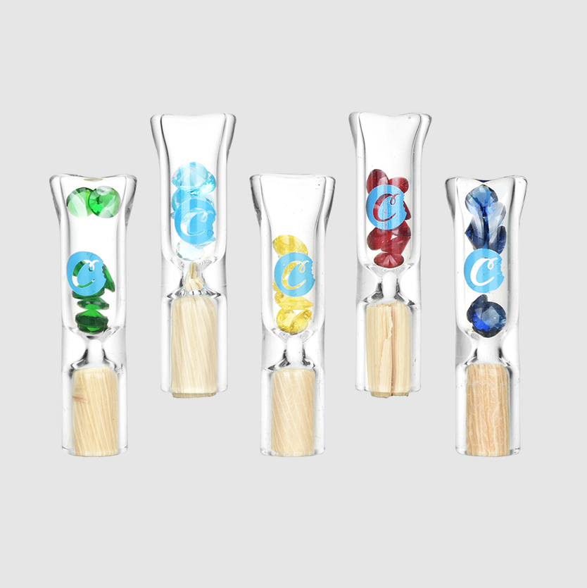 Photograph of product: Tips - Cookies - Bling Corn Husk Filter Glass Tips