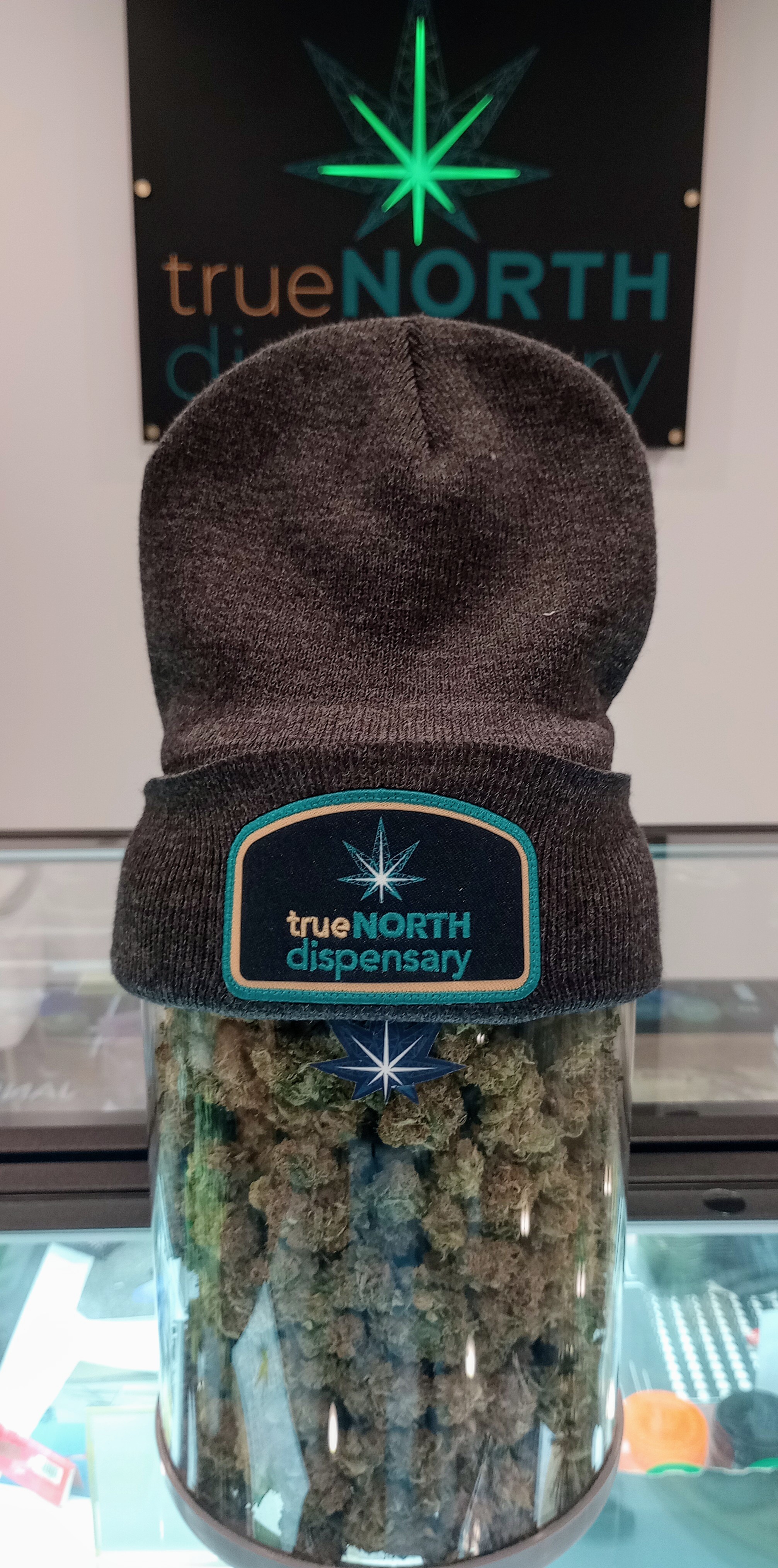 Photograph of product: Heathered Black Beanie w/ Cuff