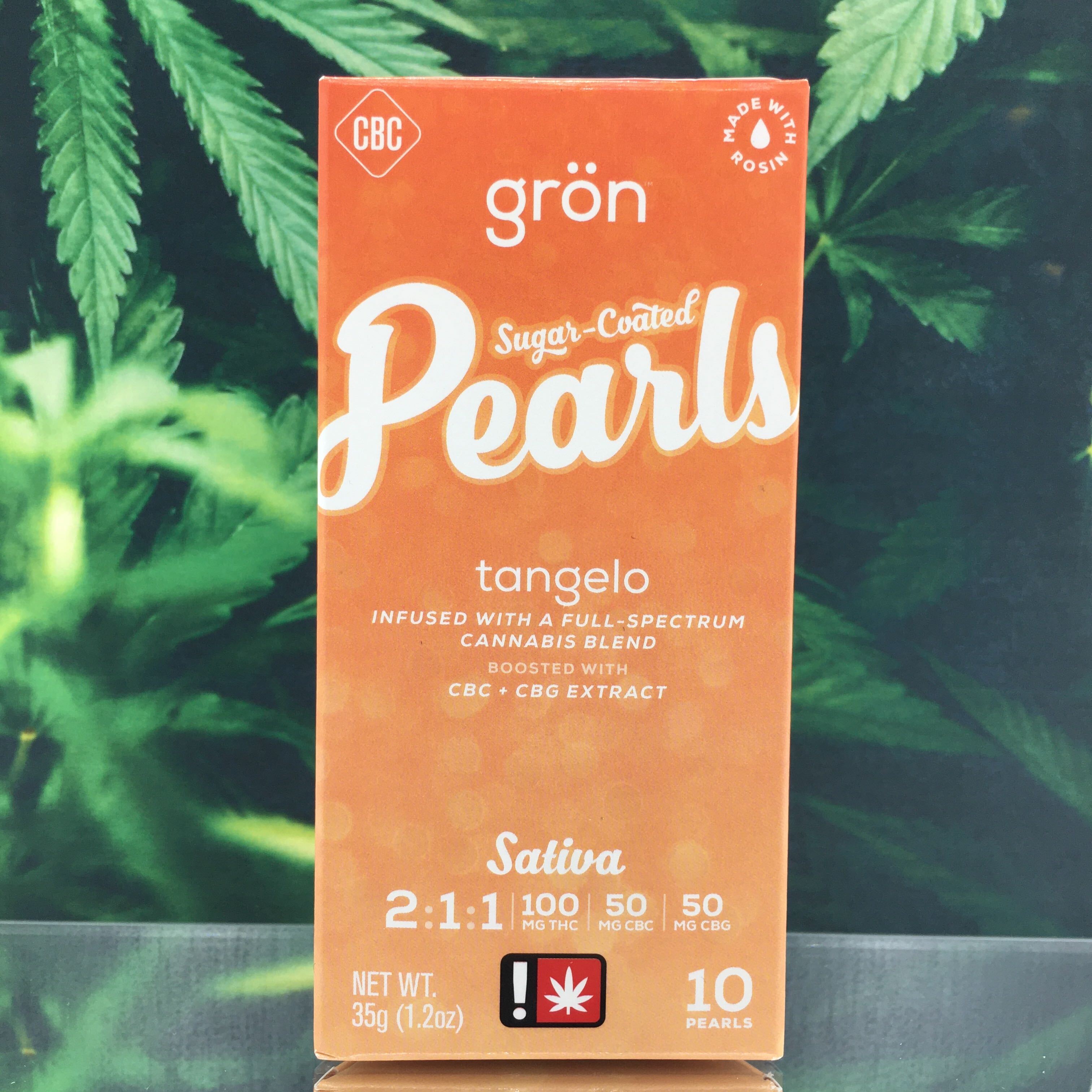 Photograph of product: Gummies |  2:1:1 Tangelo Pearls TH-oui/CBG/CBC | 10x 10mg:5mg:5mg
