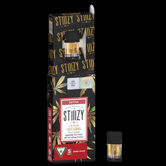 Photograph of product: Green Crack .5g Live Resin Pod - 