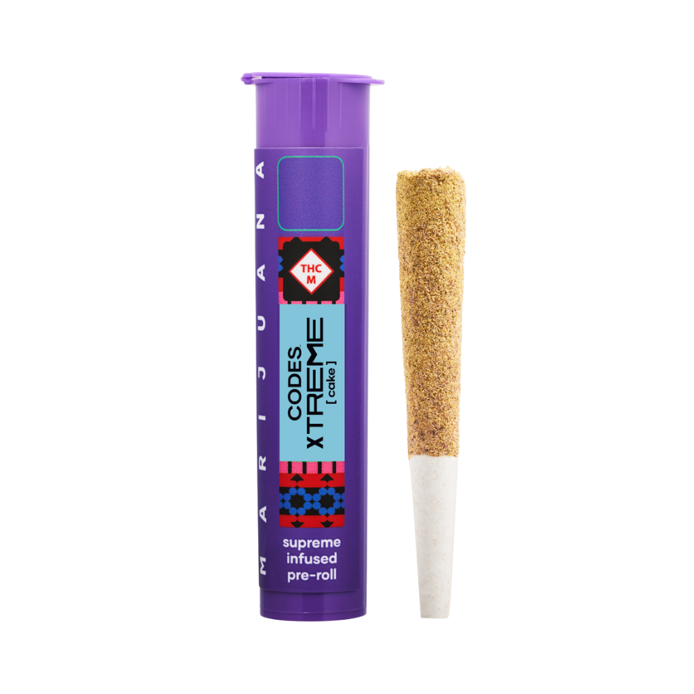Photograph of product: CODES-  XTREME Pre-Roll Dosilato | Cake Infused - 1g