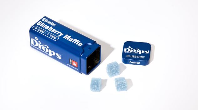 Photograph of product: Blueberry 4:1 CBD:TH-oui Rosin Gummy | 20pk