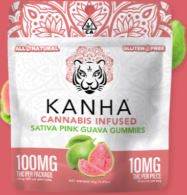 Photograph of product: Kanha | Pink Guava Gummy   100 Mg