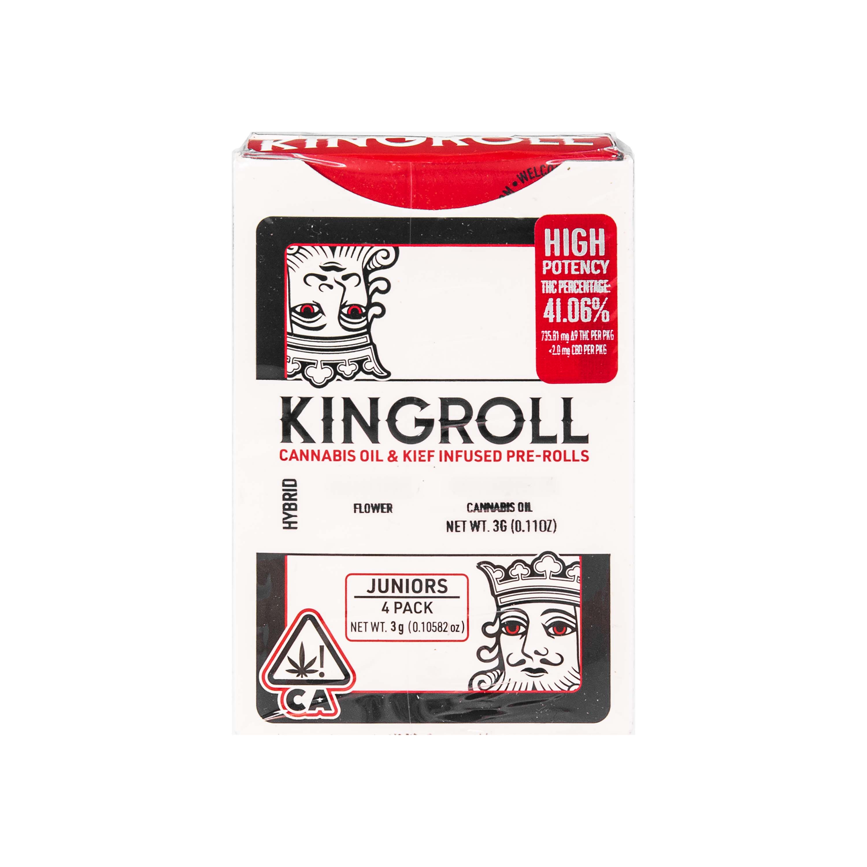 Photograph of product: Kingroll | Grandi Guava x Grapefruit Jr Infused Pre-rolls (4 Pack - 3g)