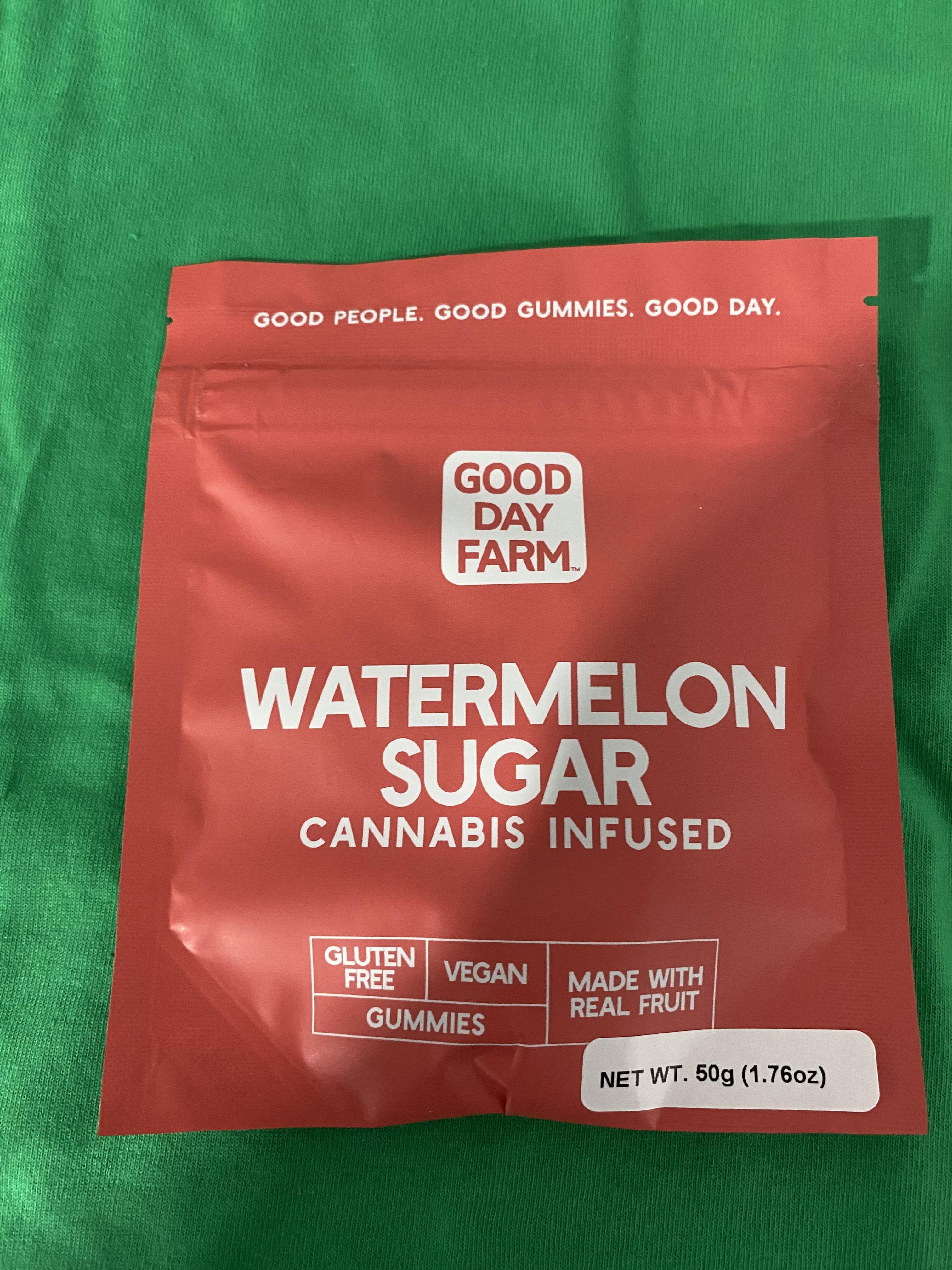 Photograph of product: GDF Watermelon Sugar Gummies 100mg
