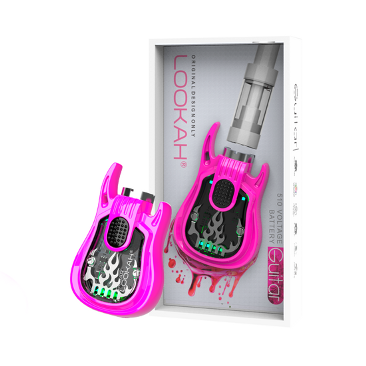Photograph of product: Lookah Guitar 510 Thread Battery | Pink