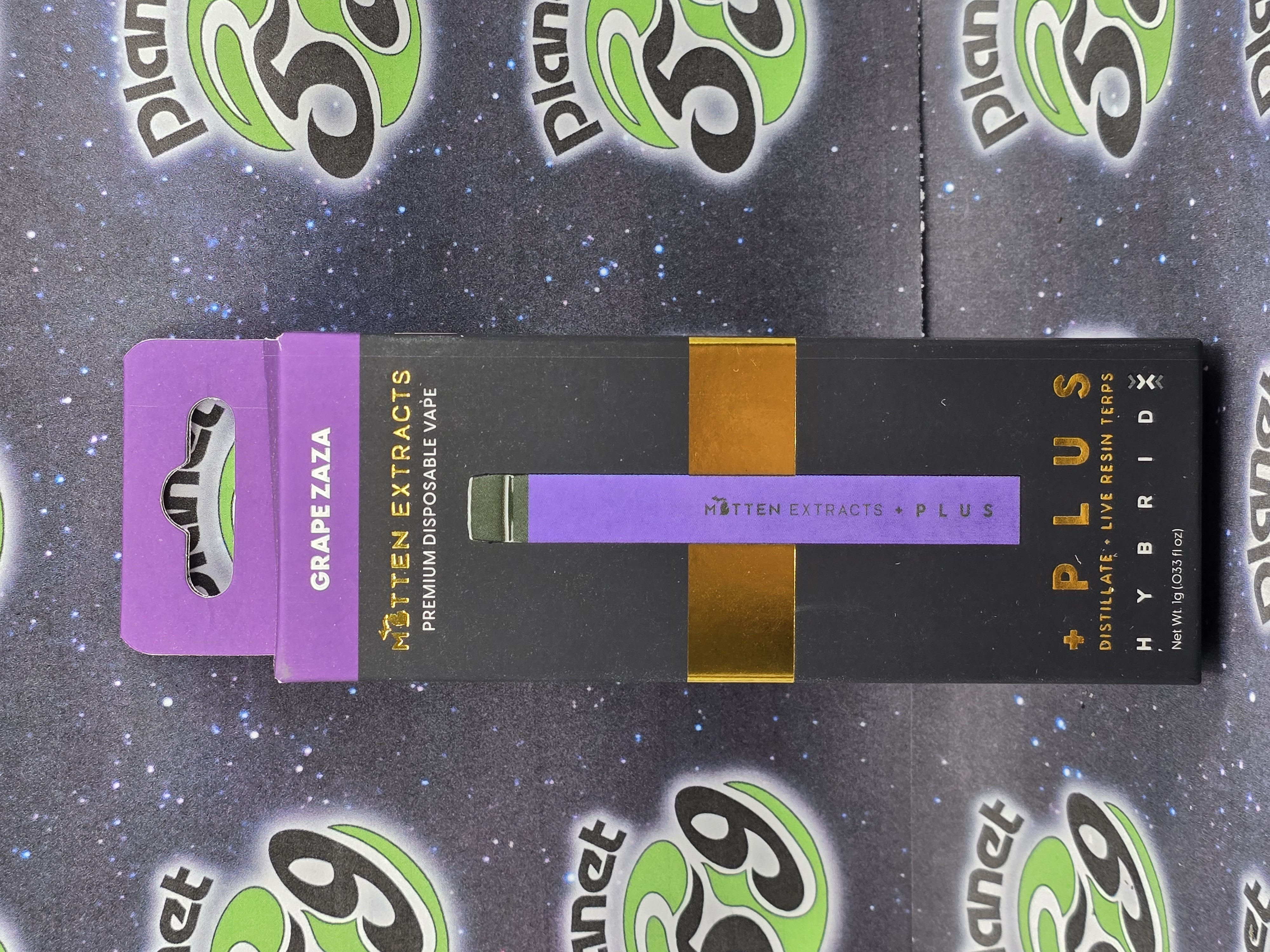 Photograph of product: Mitten Extracts | Grape Zaza | 1g Disposable