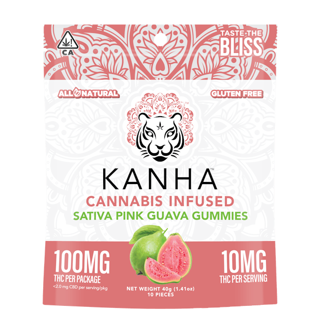 Photograph of product: Pink Guava Gummies 100mg