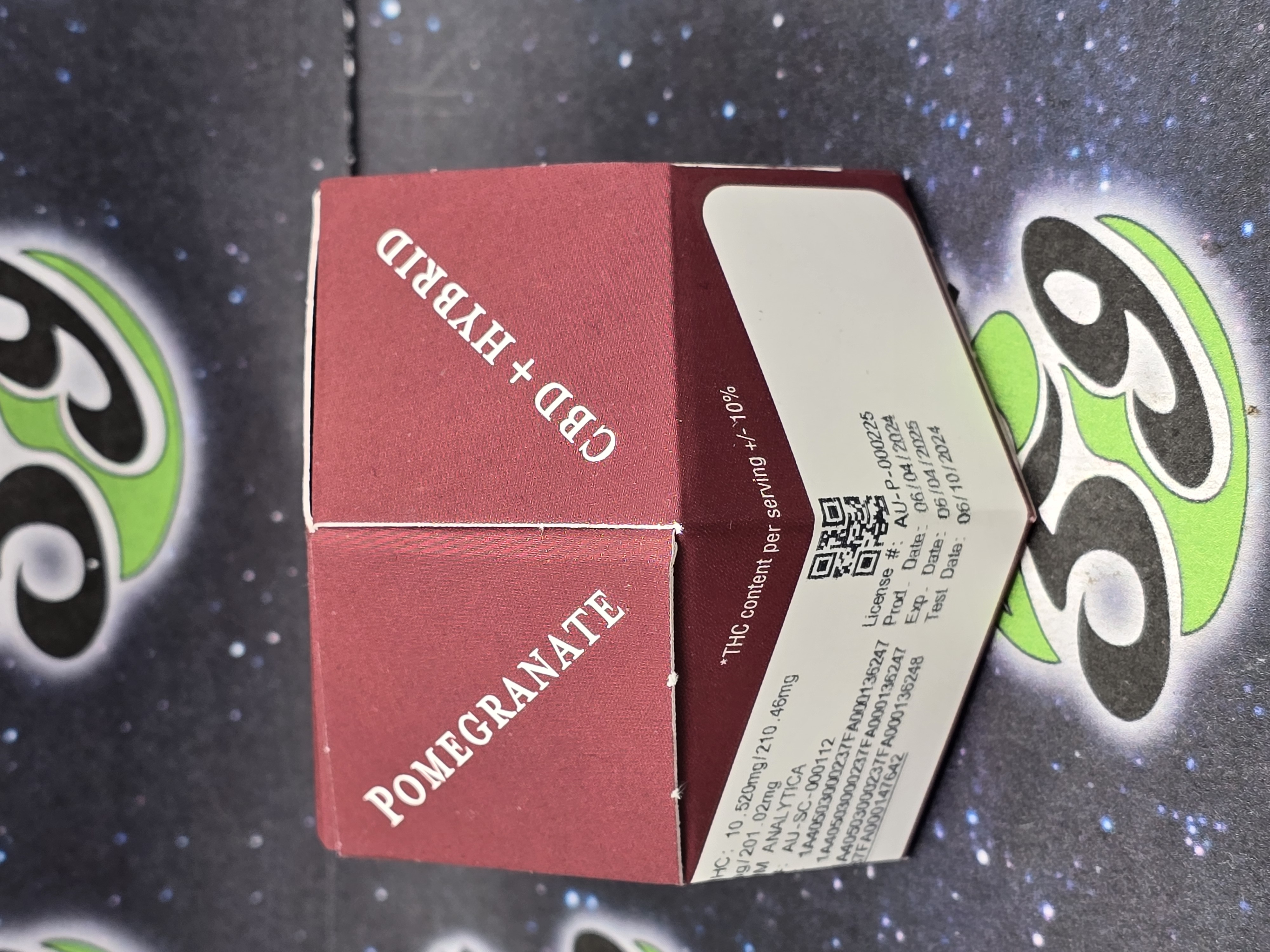 Photograph of product: Pomegranate | 1:1 CBD + Hybrid Gummies