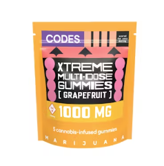 Photograph of product: Grapefruit XTREME Gummies - 1000mg 5pcs - CODES