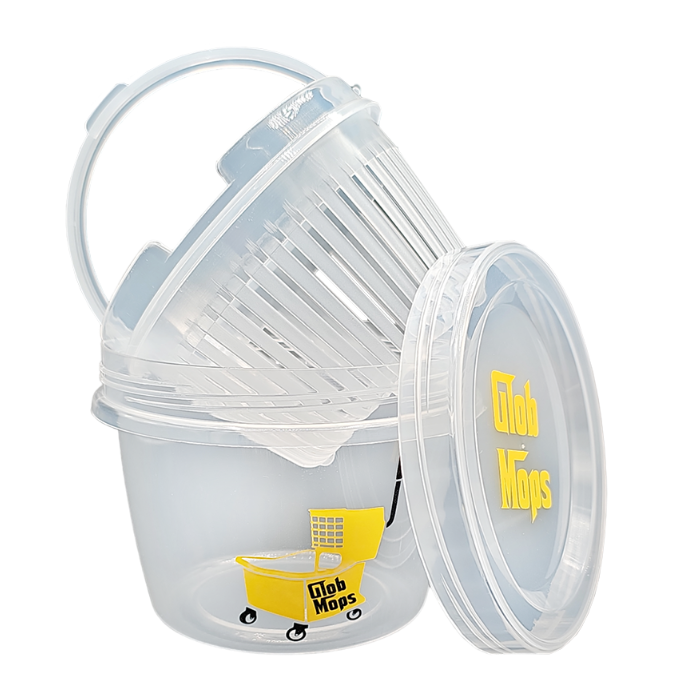 Photograph of product: Glob Mops Mop Bucket Cleaning Container | Round |
