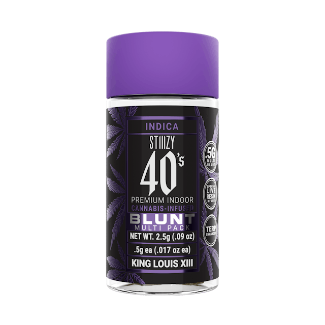 Photograph of product: 40s Blunts | King Louis XIII 5pk Infused Blunts