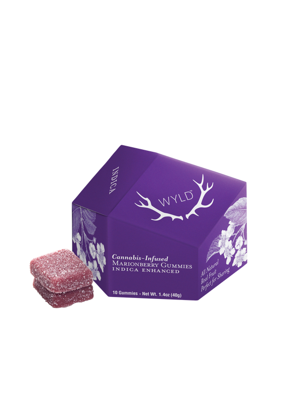 Photograph of product: Marionberry | Oui'd | 100mg | Gummy | Wyld