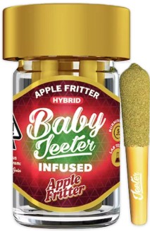Photograph of product: Baby Jeeter - Apple Fritter - 5 x Rosin Infused Prerolls