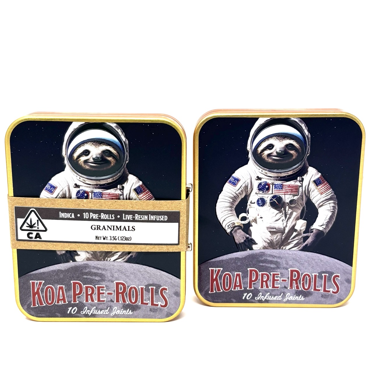 Photograph of product: KOA: GRANIMALS LIVE RESIN INFUSED 3.5G PREROLL 10PK