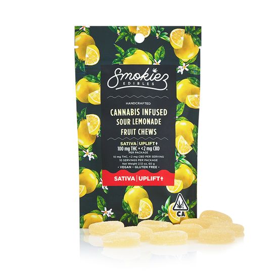 Photograph of product: [Smokiez] Fruit Chews - 100mg - SOUR Lemonade (S) - 