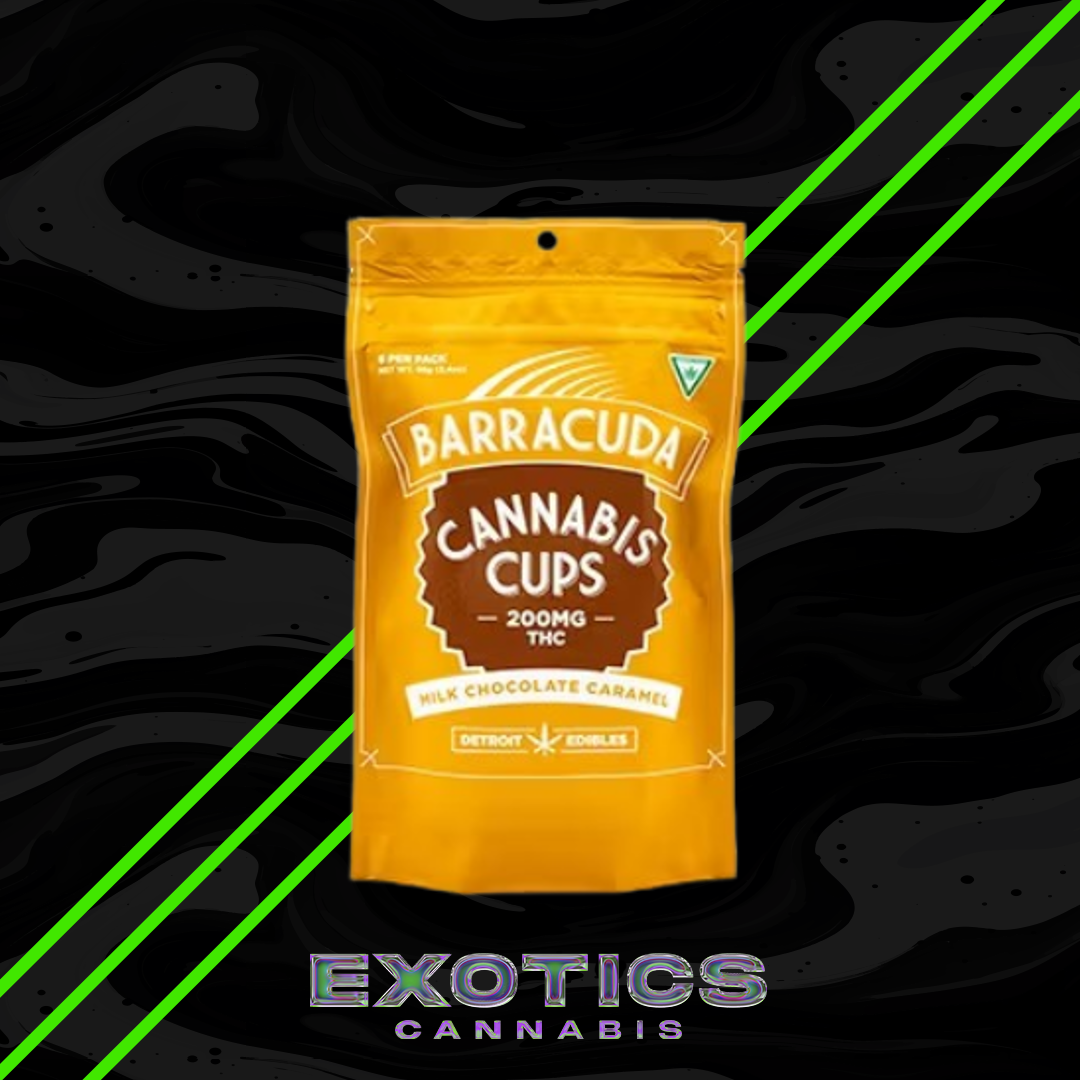 Photograph of product: Barracuda Cup - Caramel Milk Chocolate Cups 200mg (2/$20)