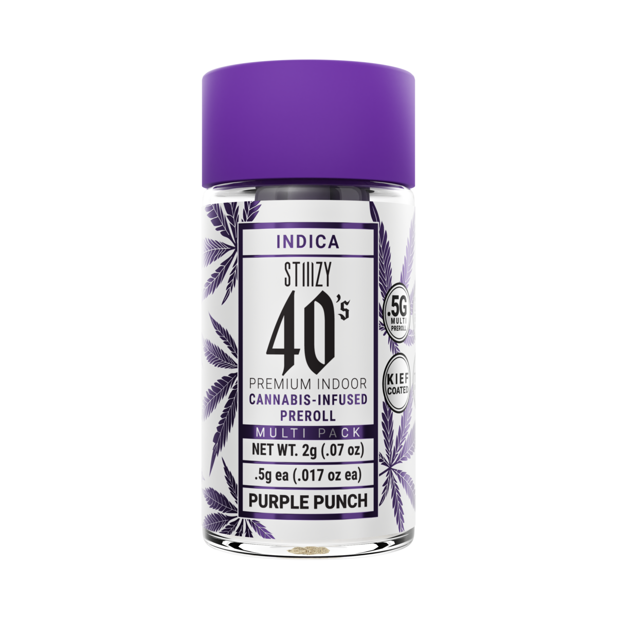 Photograph of product: STIIIZY 40's Purple Punch Infused PR 4pk 2g