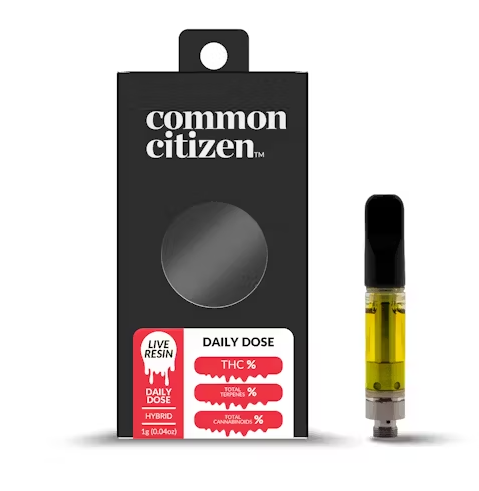 Photograph of product: COMMON CITIZEN GREASE BUCKET LIVE RESIN CART 1G