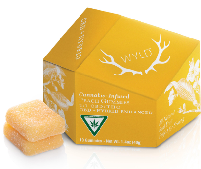 Photograph of product: WY | Peach 2:1 CBD + Hybrid | 100mg (AU)