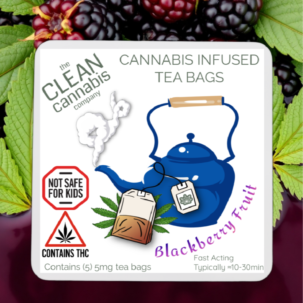 Photograph of product: Blackberry Fruit Herbal Tea (5-pack)
