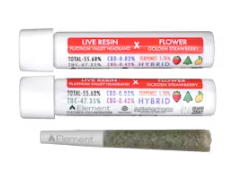 Photograph of product: Element Live Resin Joint   Golden Strawberry X Platinum Valley Headband