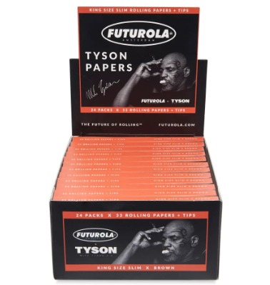 Photograph of product: Tyson x Futurola - King Size Slim x Brown - Papers and Filters