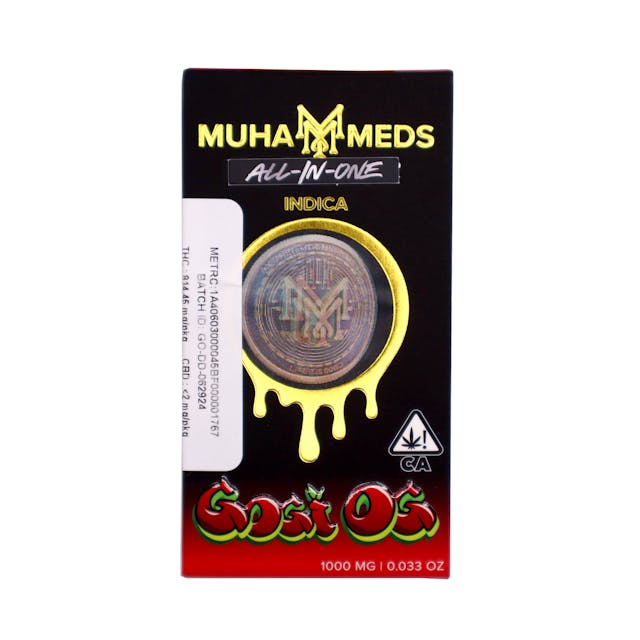 Photograph of product: Muha Meds | 1g - Goji OG - Disposable - Oui'd - 