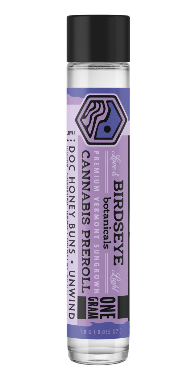 Photograph of product: Birdseye Botanical | DOC Honey Buns  | Pre-Roll 1g